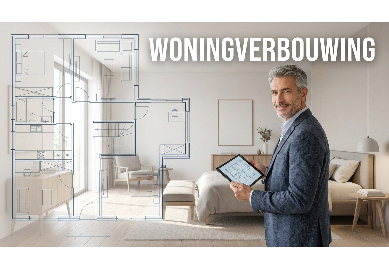 Architectonisch ontwerp en technische voorbereiding van een woningverbouwing